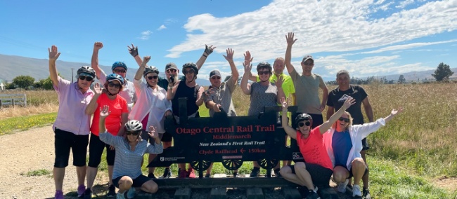 Jude and friends enjoying the Rail Trail | Jude Webber